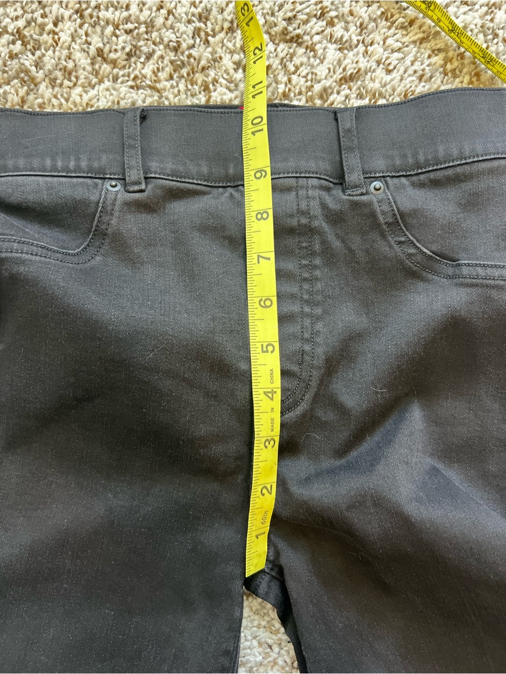 SPANX 20231 R Black Cropped Denim Flare Sz S - Picture 14 of 16